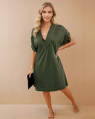 Annelis | V-Ausschnitt Abendkleid