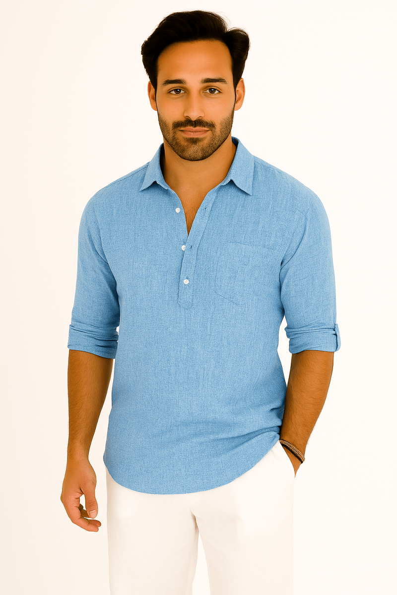 Atmungsaktives Poloshirt Langarm Herren 1