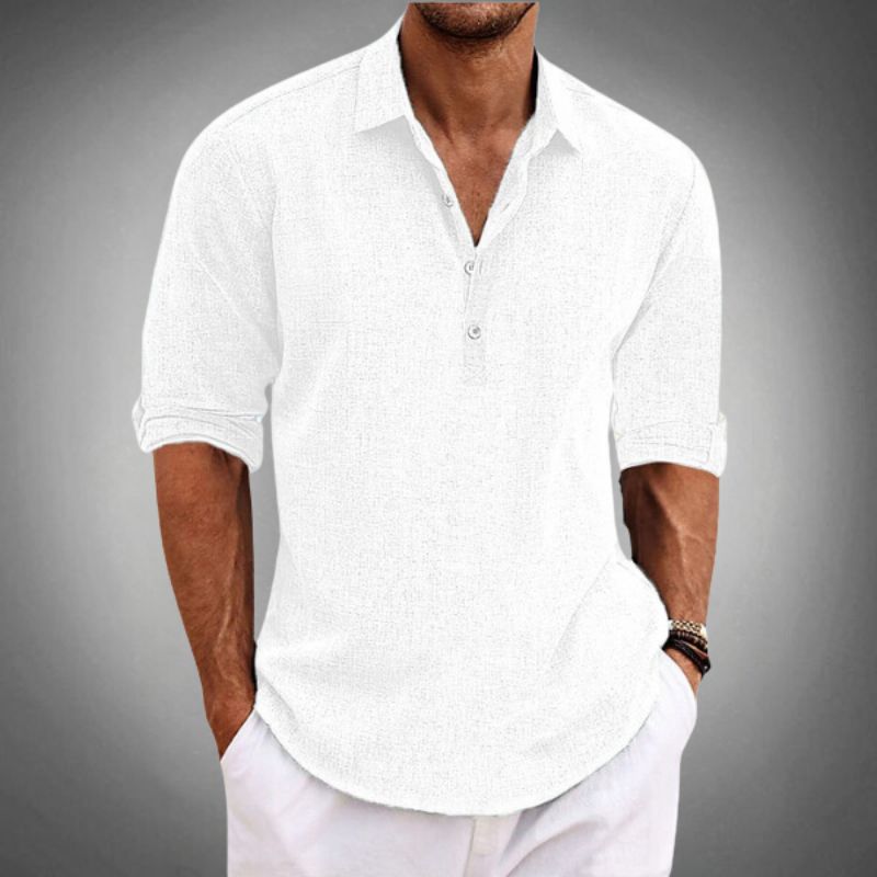 Atmungsaktives Poloshirt Langarm Herren 5