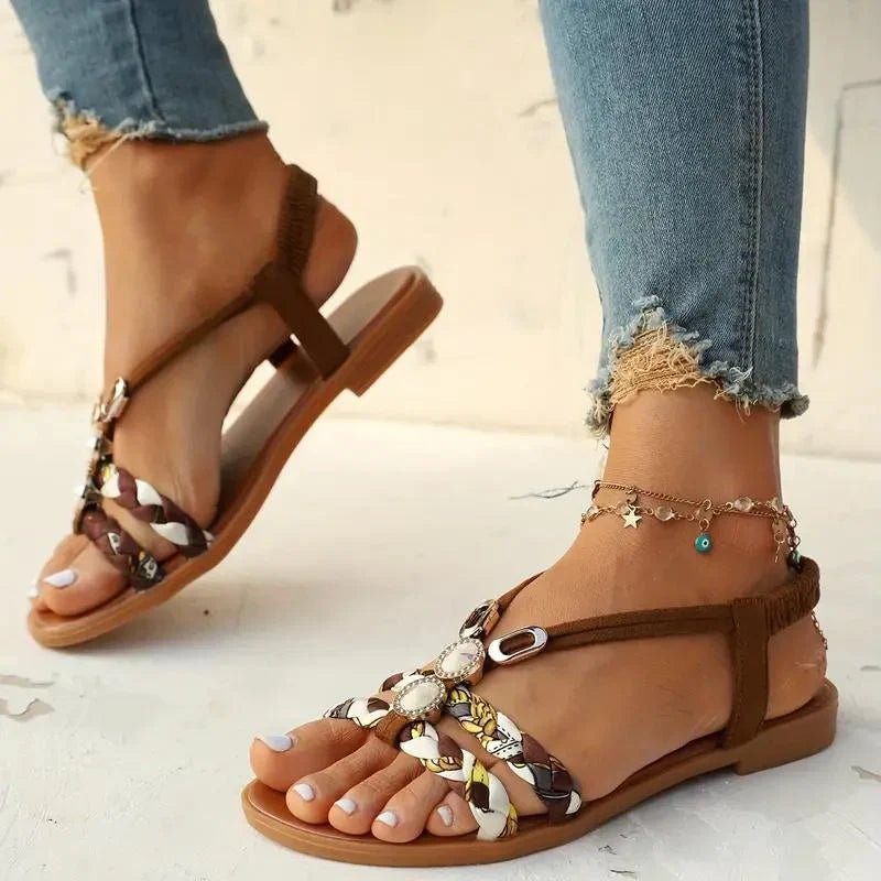 Liora | Elegante Sandalen Damen mit Perlendetails-3