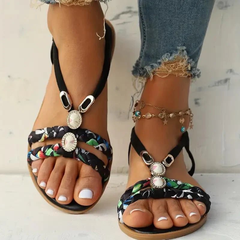 Liora | Elegante Sandalen Damen mit Perlendetails-5