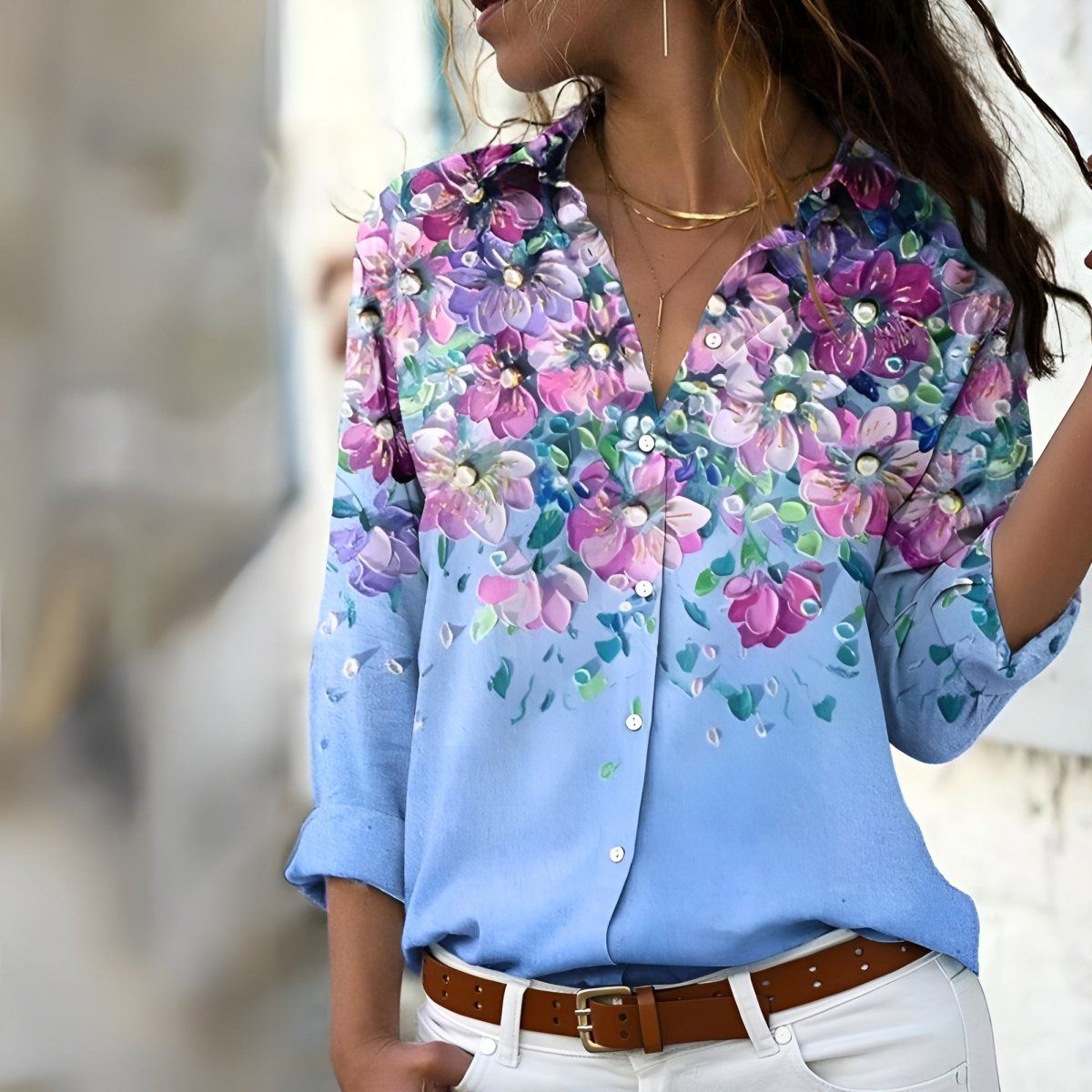 Variant image for Trista | Ausgefallene Elegante Bluse-17