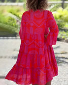 Celestia | Leichtes Sommerkleid Rot Sommerkleid - Helenas Welt