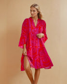 Celestia | Leichtes Sommerkleid Rot Sommerkleid - Helenas Welt