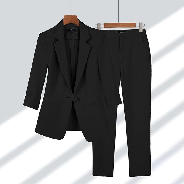 Variant image for Mirelda | Stilvoller Damen Anzug Schwarz-19