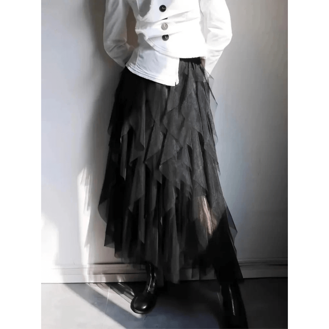 Roselotte | Chic Plisseerock Schwarz-2