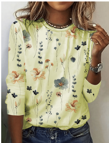 Variant image for Dorina | Stylisches Florales T-Shirt-11