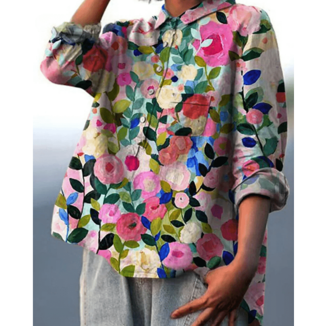 Elara | Florale Damenbluse für Sommerliche Outfits-4