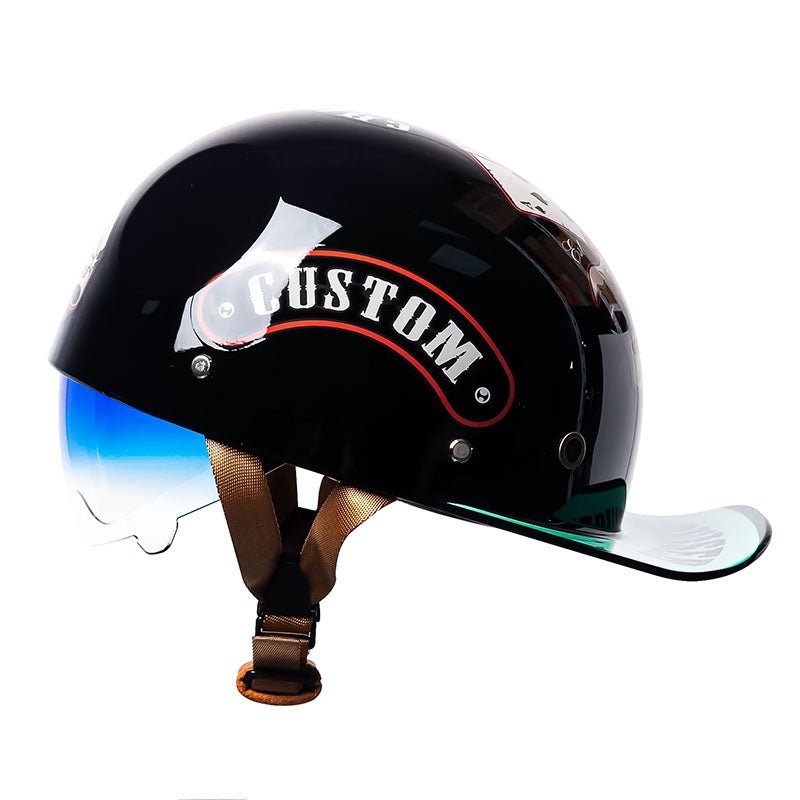 Eleganter Motorradhelm für Herren und Damen 0
