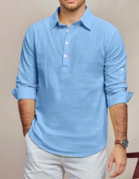 Elegantes Leinenhemd Herren Sommer - Atmungsaktives Design 0