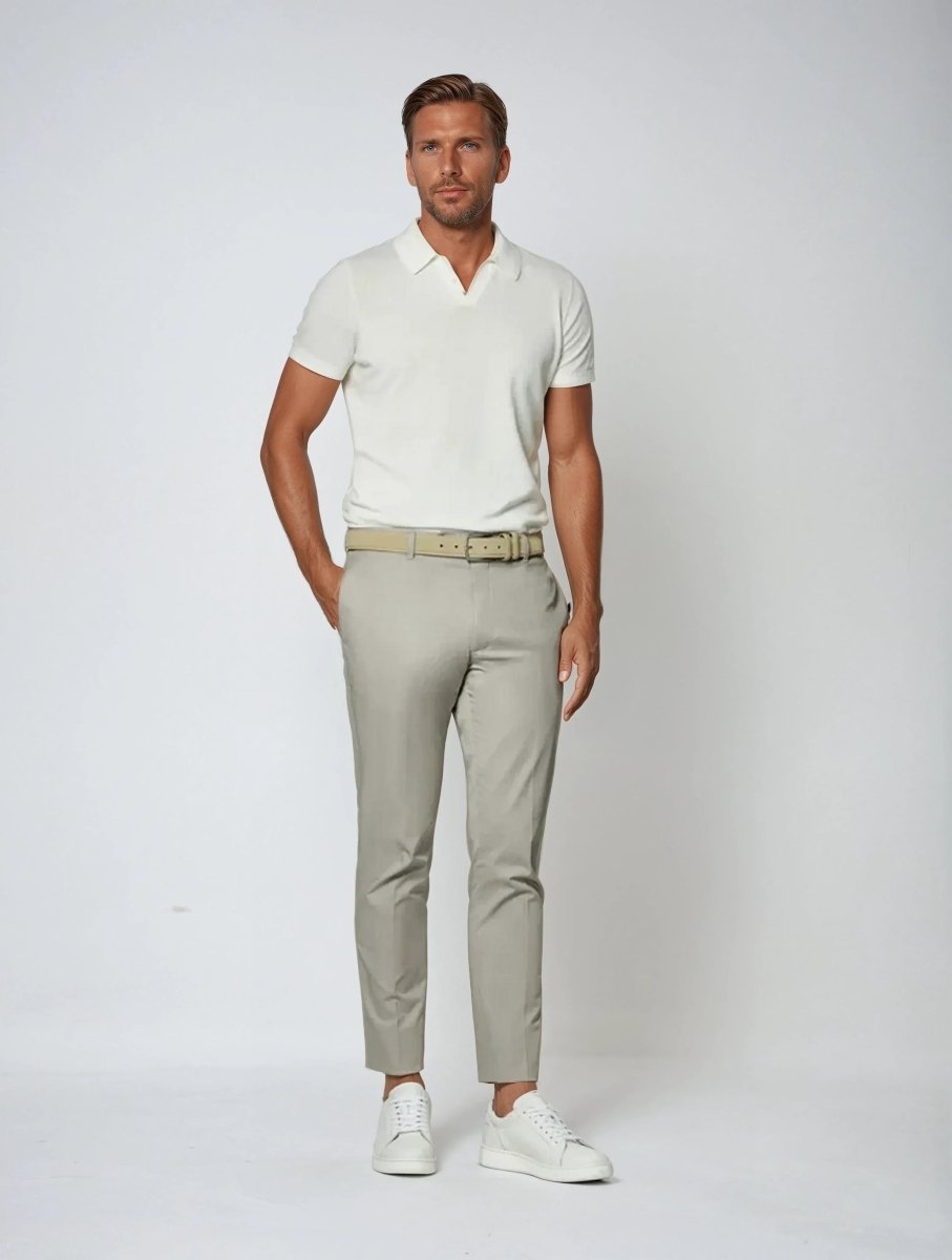 Elegantes Langarm Poloshirt Herren aus Baumwolle 1