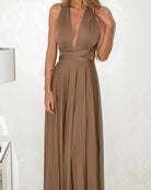 Elfriede | Schickes Sommer Wickelkleid Auburn Abendkleid - Helenas Welt