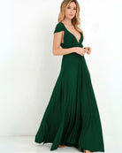 Elfriede | Schickes Sommer Wickelkleid Grün Abendkleid - Helenas Welt