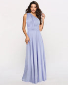 Elfriede | Schickes Sommer Wickelkleid Violettblau Abendkleid - Helenas Welt