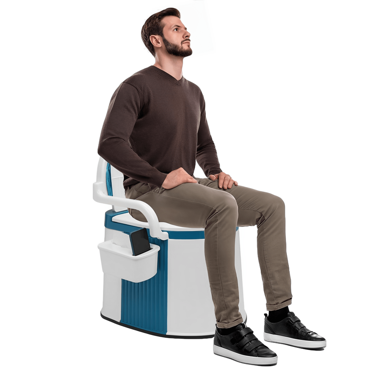 Ergonomische Tragbare Toilette für Komfort Unterwegs 0
