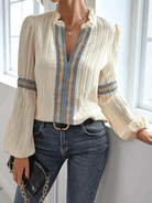 Felicitas | Stilvolle Musselin Bluse-2