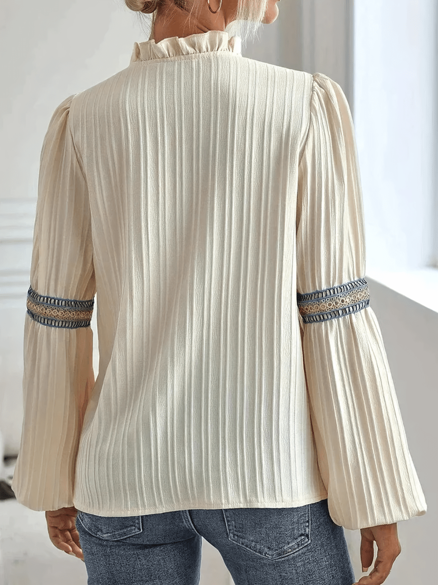 Felicitas | Stilvolle Musselin Bluse-3