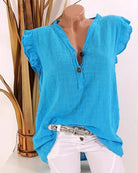 Frianna | V-Ausschnitt Musselin Bluse-13