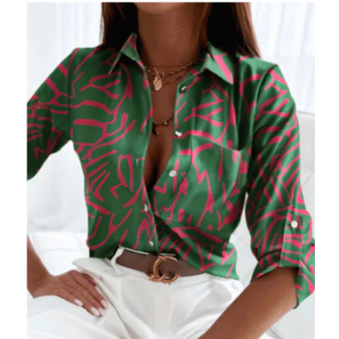 Variant image for Galina | Stilvolle Musselin Bluse-11
