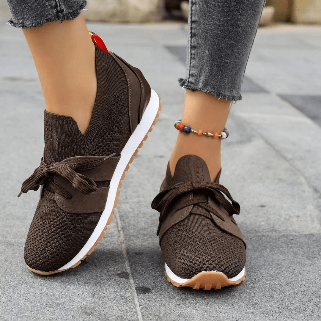 Hesmarie | Modische Weiße Sneaker Damen-2