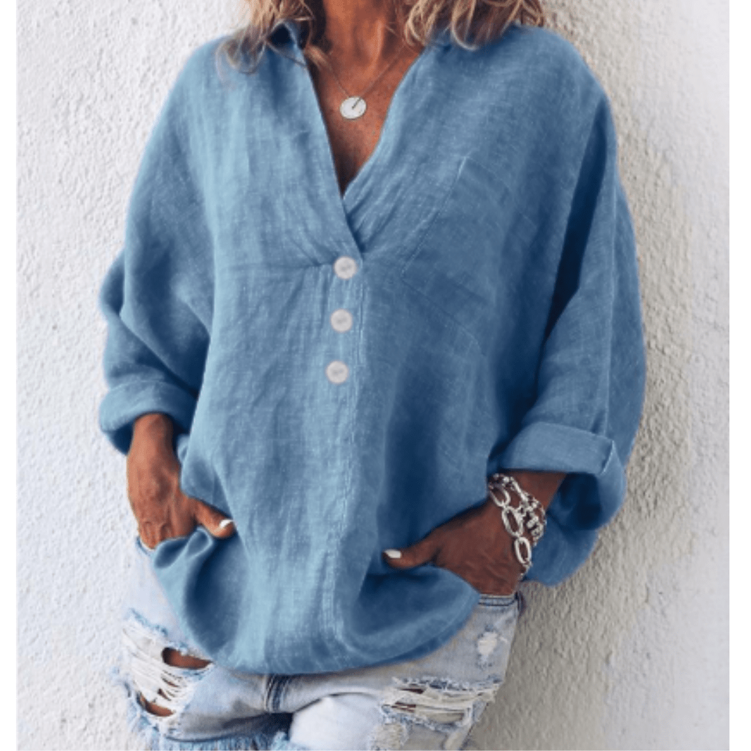 Ilse | Stilvolle Musselin Bluse-5