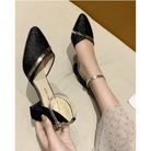 Juvelline | Elegante Sandalen Mit Blockabsatz In Gold-2