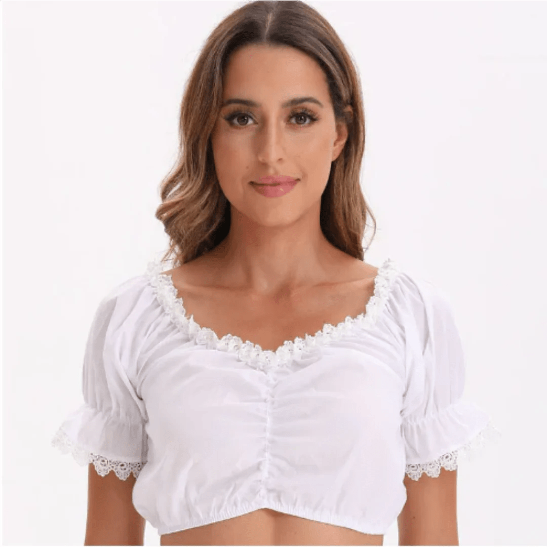 Variant image for Katarina | Stilvolle Dirndlbluse Spitze-9