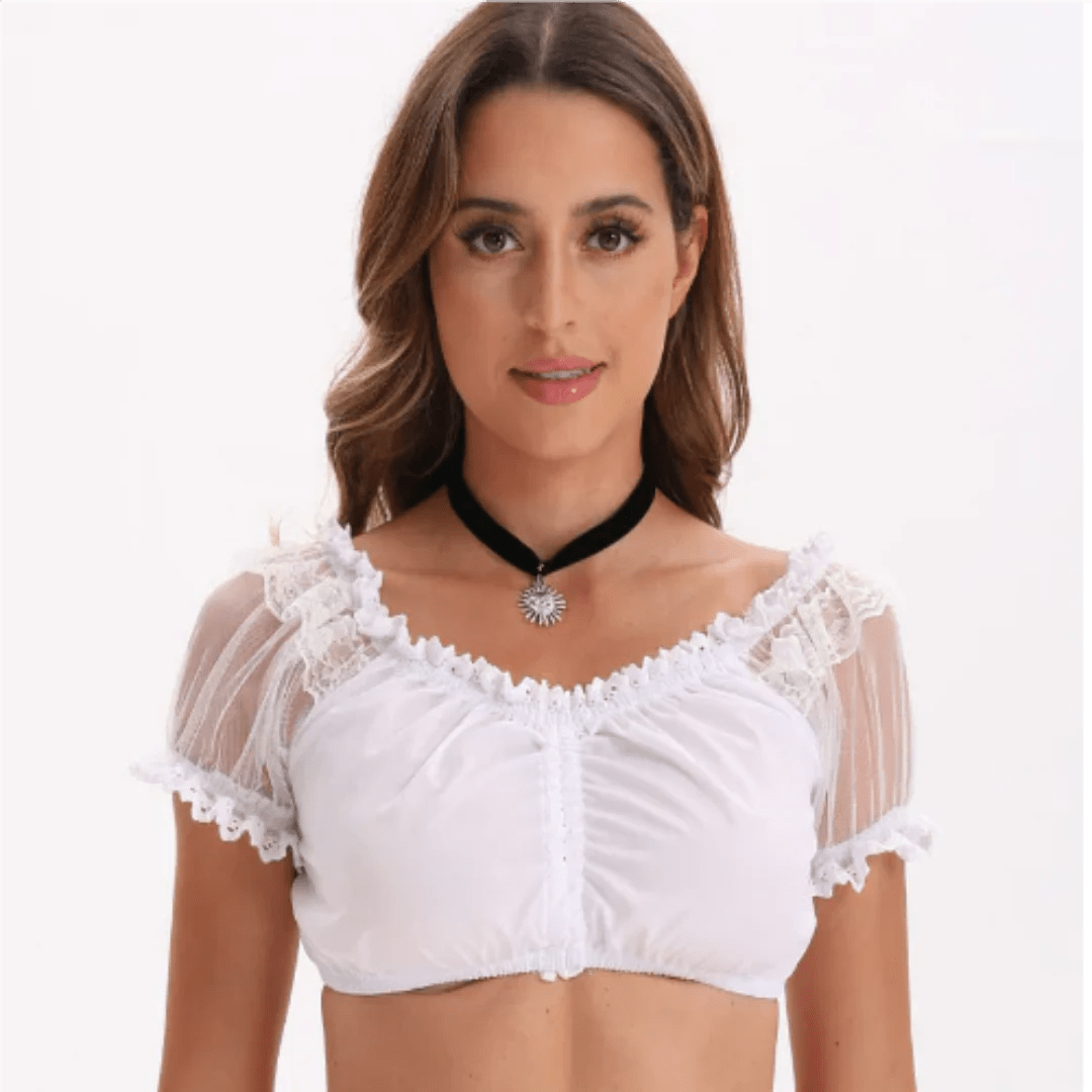 Variant image for Katarina | Stilvolle Dirndlbluse Spitze-33