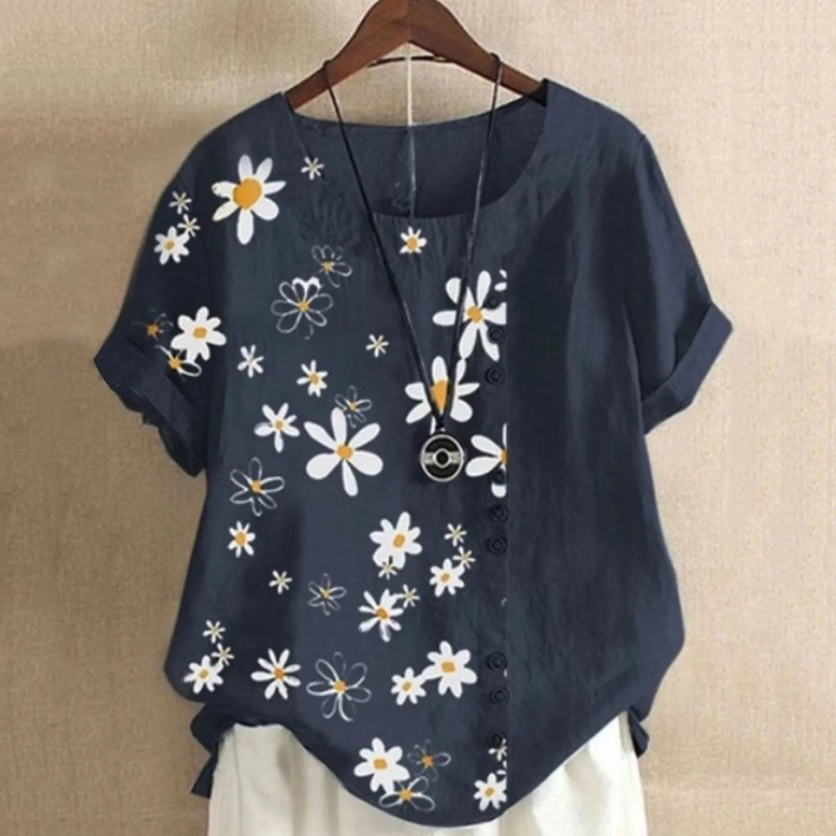 Variant image for Klara | Stilvolle Musselin Bluse-8