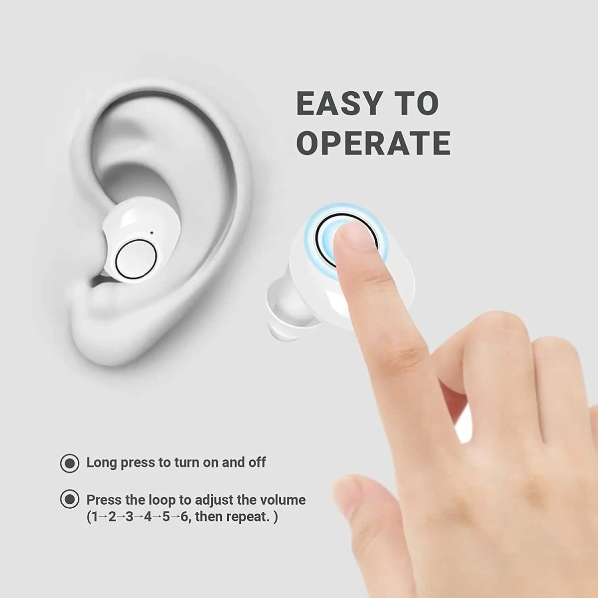 Kompakte Hörgeräte mit Bluetooth-Konnektivität 4