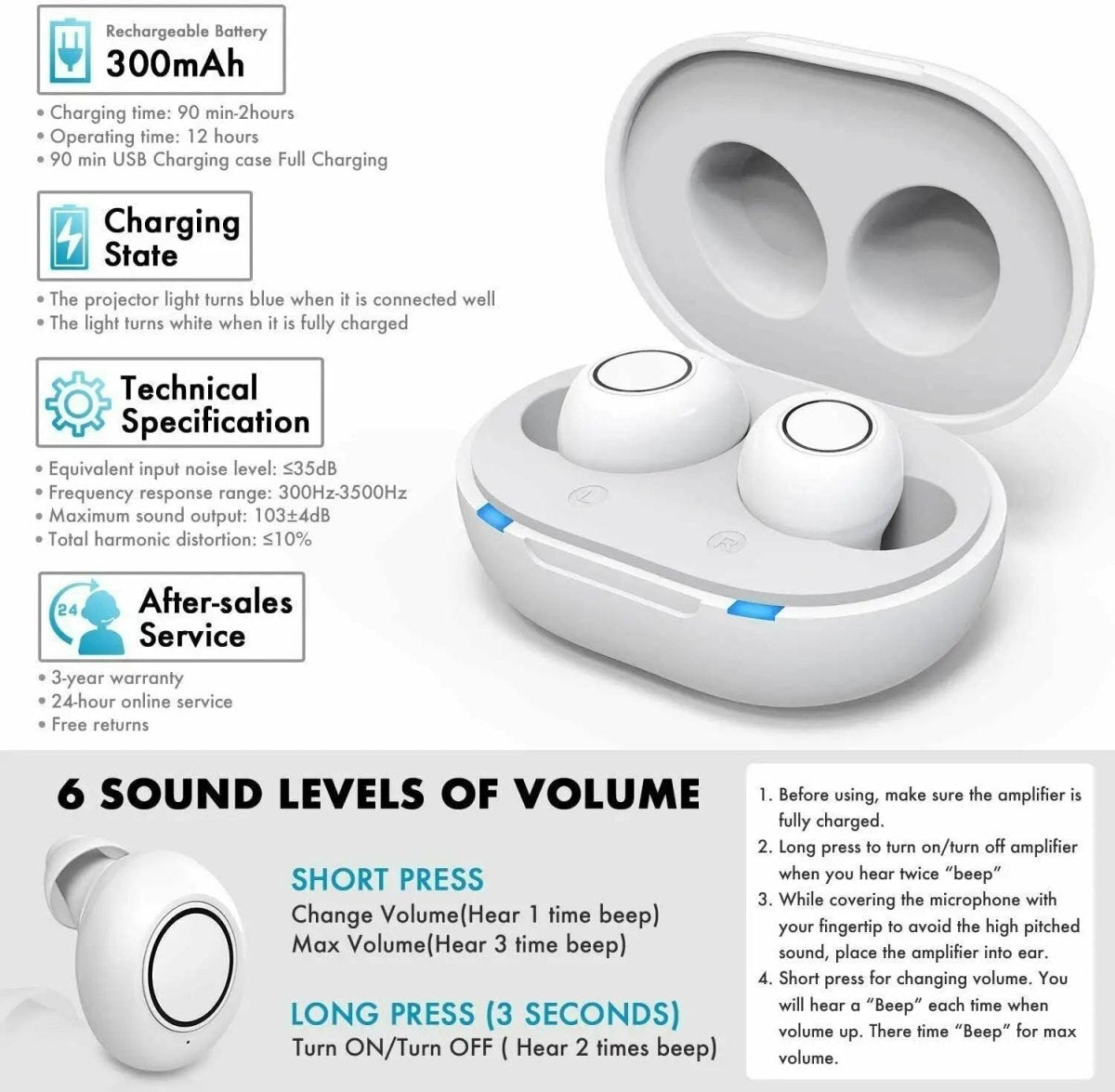 Kompakte Hörgeräte mit Bluetooth-Konnektivität 1