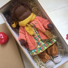 Handgefertigte Waldorf Stoffpuppe für Kreatives Spiel 40
