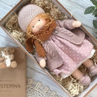 Handgefertigte Waldorf Stoffpuppe für Kreatives Spiel 24