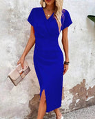 Liselotte | Verspieltes Midikleid Blau Abendkleid - Helenas Welt