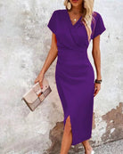 Liselotte | Verspieltes Midikleid Lila Abendkleid - Helenas Welt