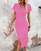 Liselotte | Verspieltes Midikleid Rosa Abendkleid - Helenas Welt