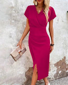 Liselotte | Verspieltes Midikleid Rosa Rot Abendkleid - Helenas Welt