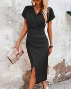 Liselotte | Verspieltes Midikleid Schwarz Abendkleid - Helenas Welt