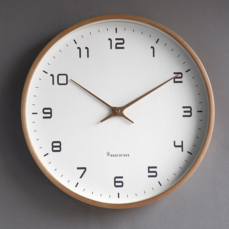 Moderne Wanduhr aus Holz - Stilvoller Hingucker 0