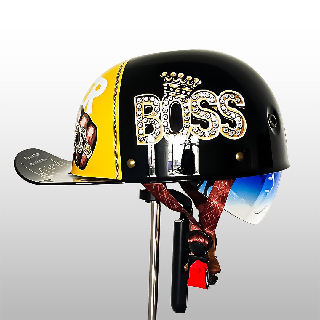 Eleganter Motorradhelm für Herren und Damen 13