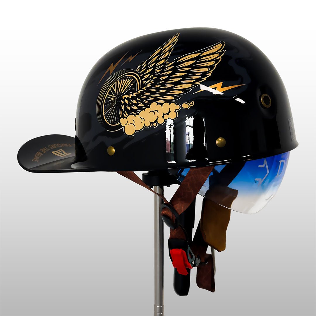 Eleganter Motorradhelm für Herren und Damen 0
