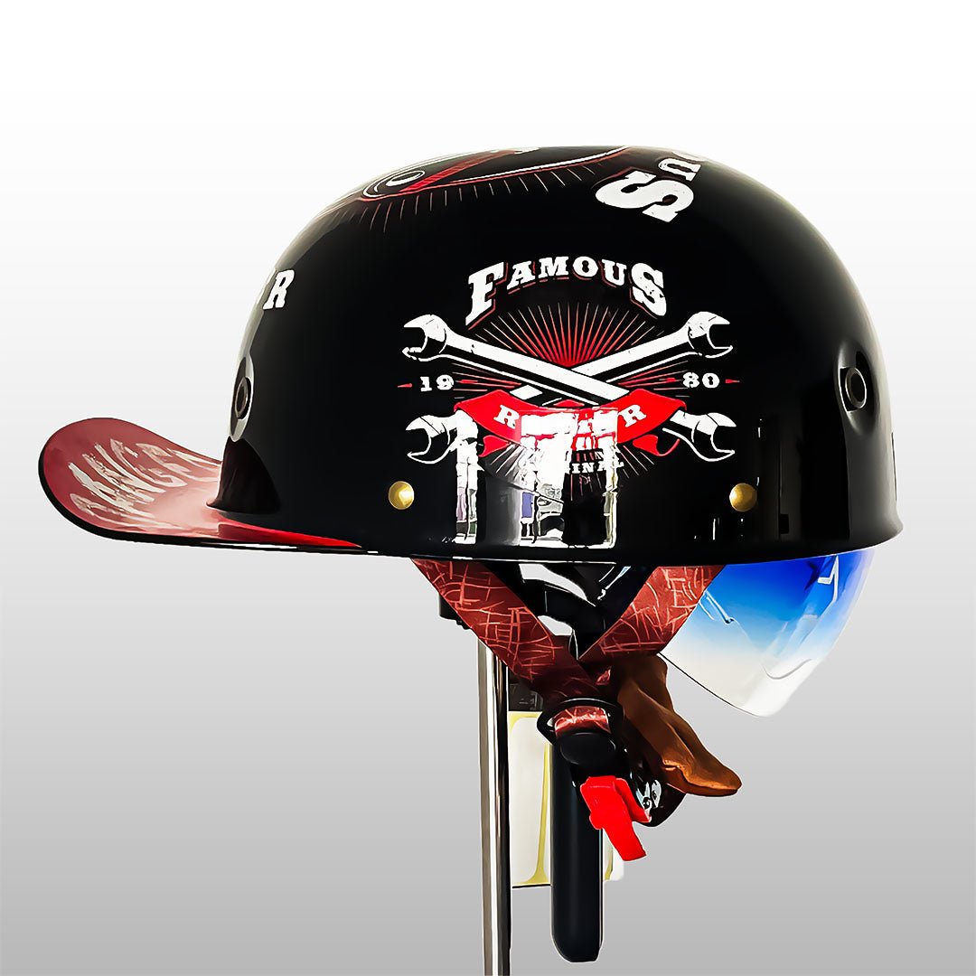 Eleganter Motorradhelm für Herren und Damen 1