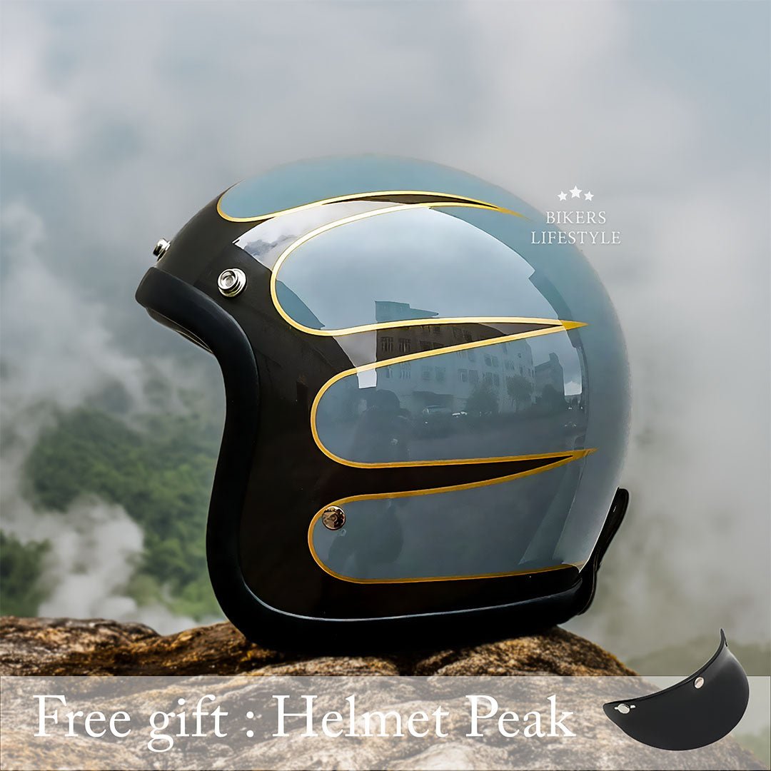 Eleganter Motorradhelm für Herren - Stilvoller Schutz 12