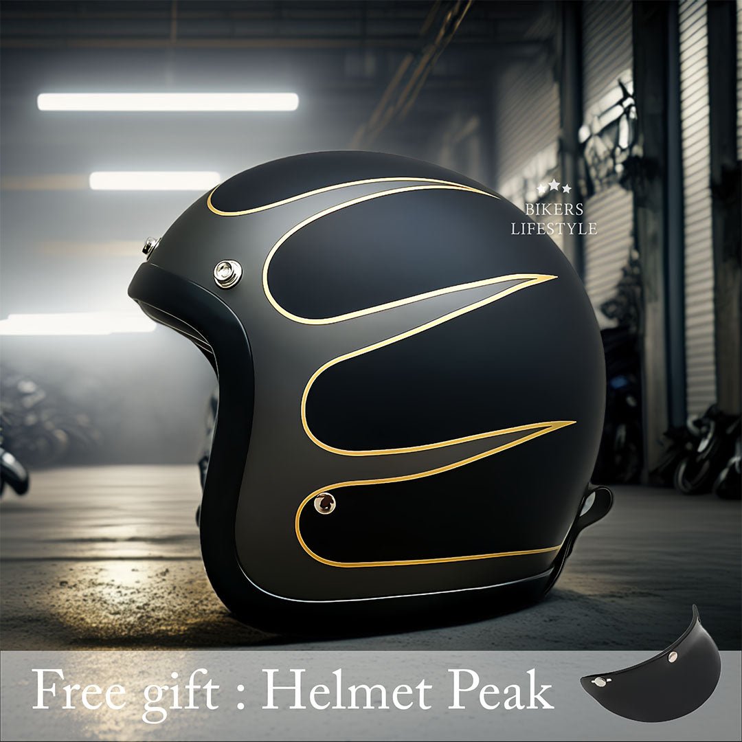 Eleganter Motorradhelm für Herren - Stilvoller Schutz 14