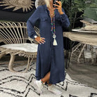 Naurelia | Komfort & Stil Sommerkleid Blau Blusenkleid - Helenas Welt