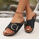 Nerislind | Bequeme Korksandalen Mit Schnallenriemen-1