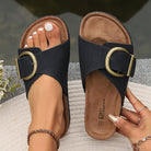 Nerislind | Bequeme Korksandalen Mit Schnallenriemen-2