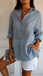Lina | Elegantes Langarmhemd-2