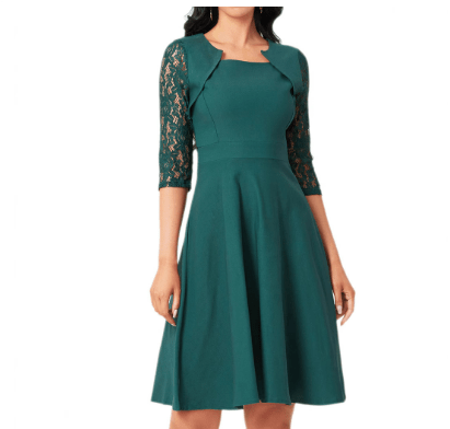 Ordelind | Vintage - Charme Abendkleid Rot Abendkleid - Helenas Welt