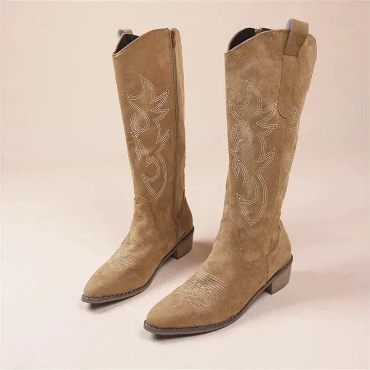 Variant image for Presalina | Stilvolle Cowboy Stiefel Damen mit Niedrigem Absatz-17